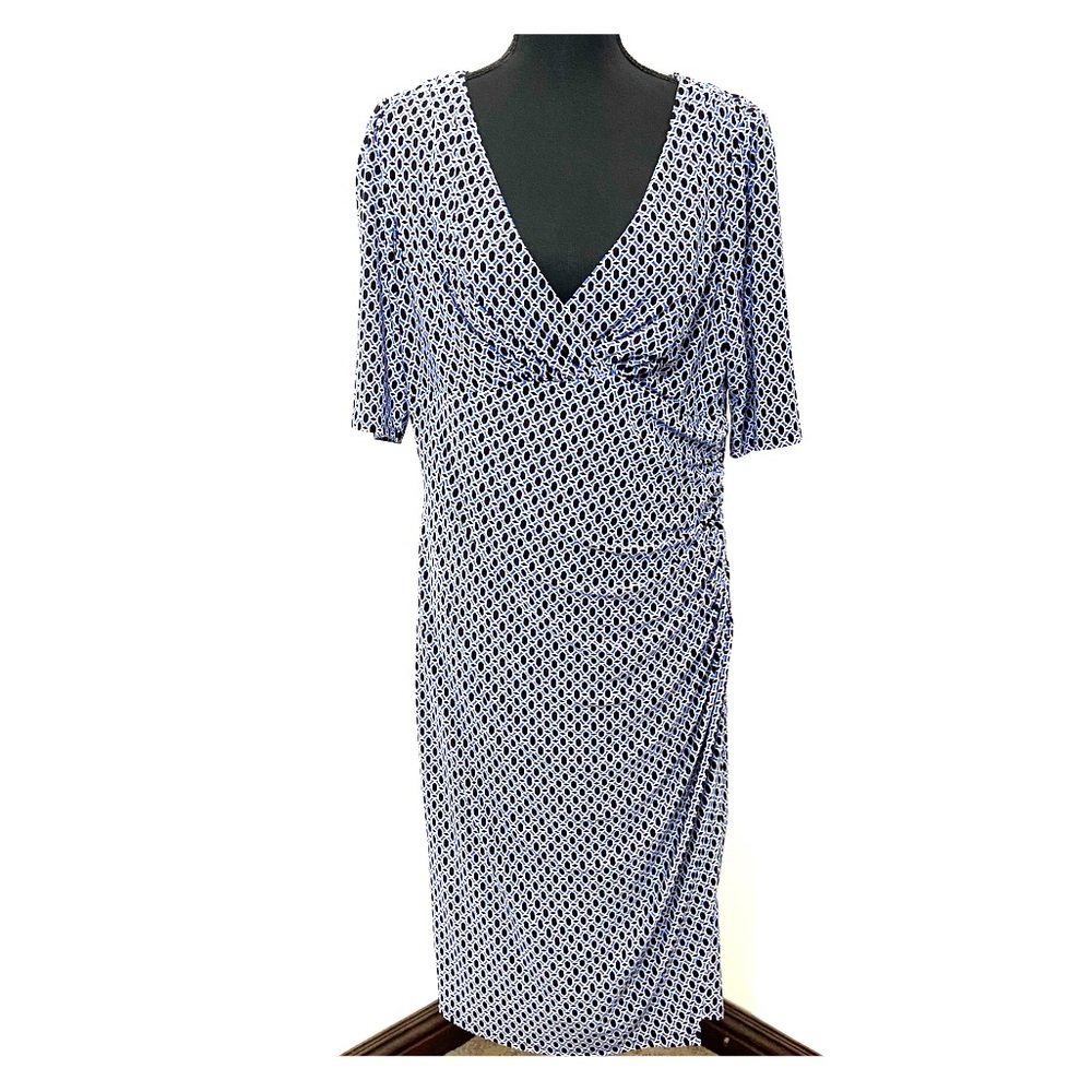 Ralph Lauren Faux Wrap Dress, Size 14